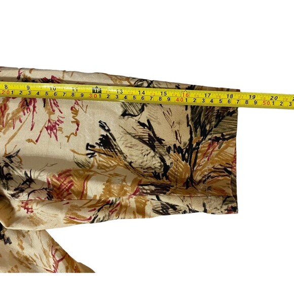 Vintage Coldwater Creek Womens Button Up Blazer Art Print 90's Size XL V Neck - Picture 8 of 11